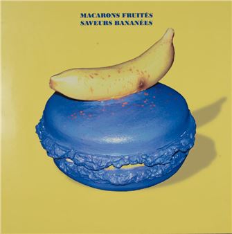Fruity macaroons, banana flavours. - Sylvie Margot
