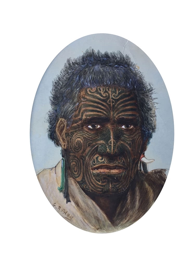 Horatio Gordon Robley | Portrait of Te Kuha | MutualArt