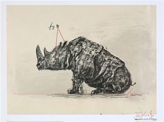 William Kentridge | Tamino's Rhinoceros (2004) | MutualArt