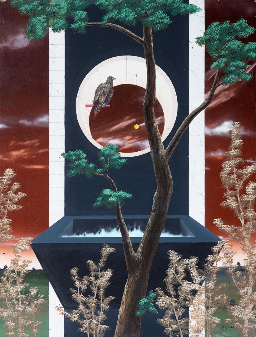 Artwork by Jean Deparis, Promenade 2, Made of oil on panel