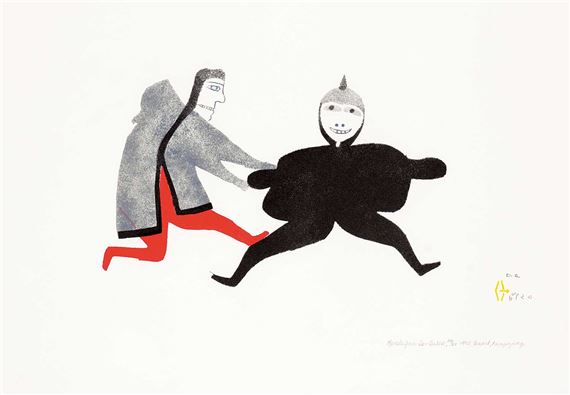 Rivals from Two Tribes by Jessie Oonark, 1972