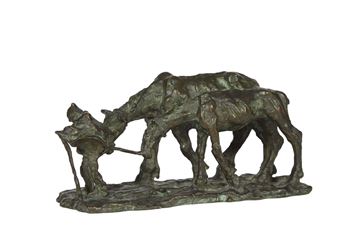 Les chevaux de labour - Gaston Broquet