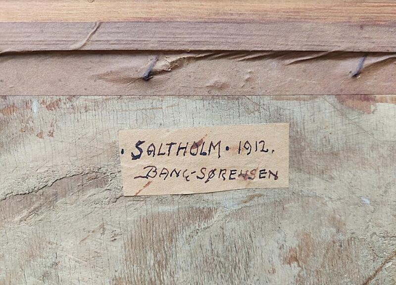 Artwork by Michael Bang-Sørensen, Scenery from Saltholm, Made of Oil on board