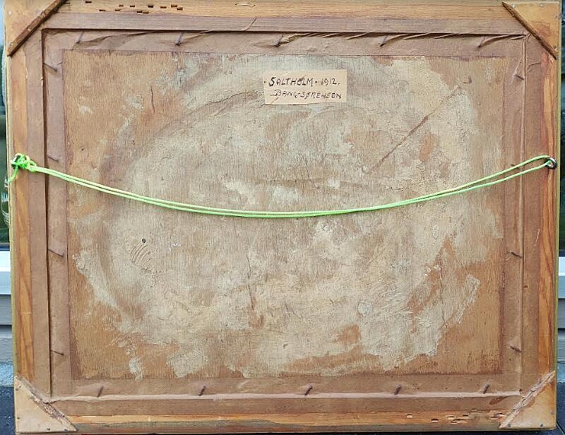 Artwork by Michael Bang-Sørensen, Scenery from Saltholm, Made of Oil on board