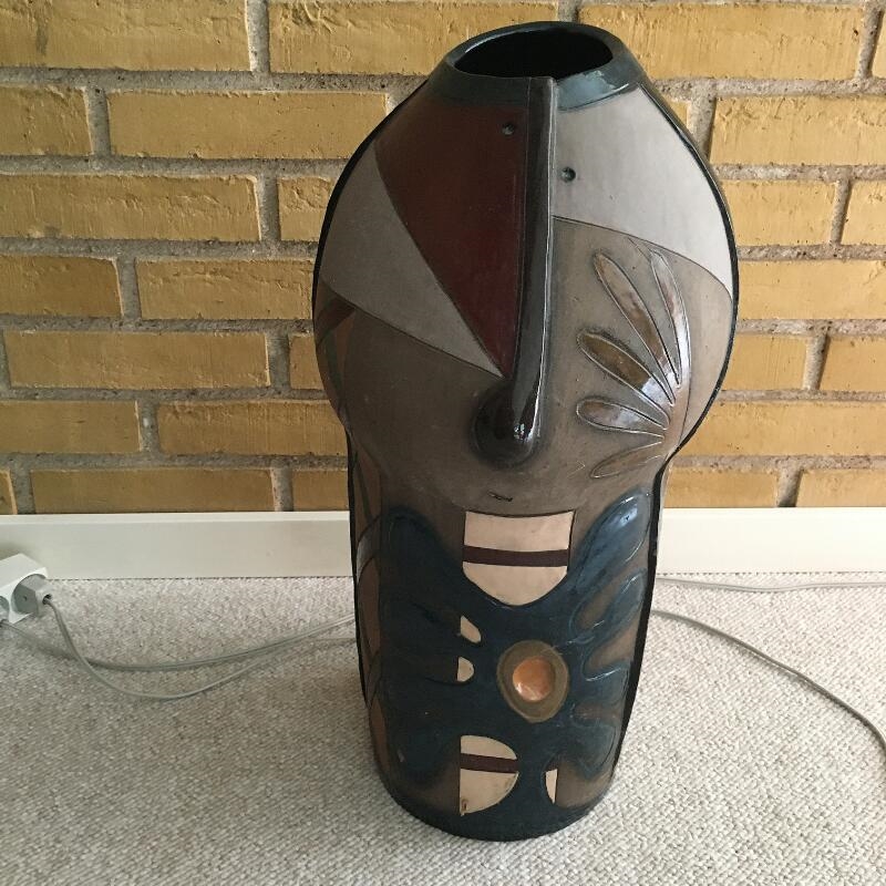 Artwork by Martha Zøllner, A large cheramic vase, Made of colours