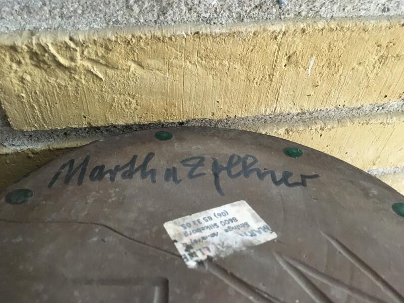 Artwork by Martha Zøllner, A large cheramic vase, Made of colours