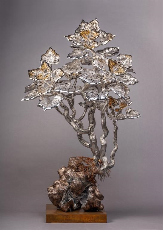 Artwork by Dhananjay Singh, Untitled, Made of Stainless steel and bronze