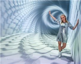 Jen Stark Brings Trippy Graphics to Brooklyn Pop-Up