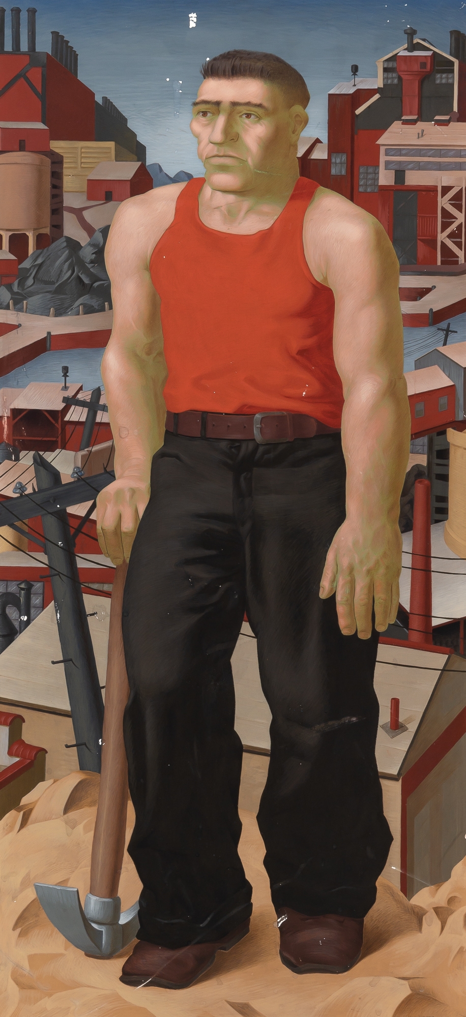 Harold Rabinovitz | Man with Pick (1934) | MutualArt