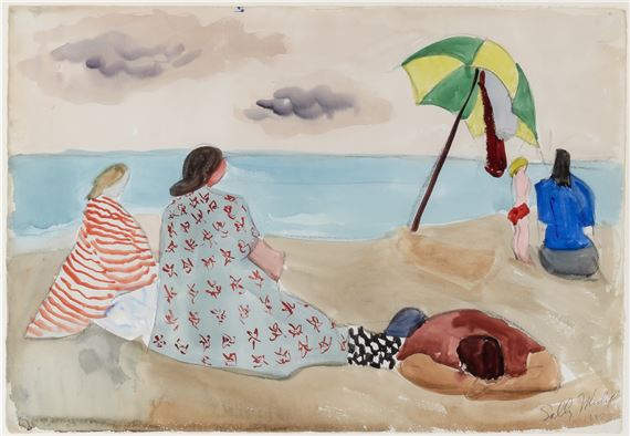 Chilly Day by Sally Avery, dated 1945