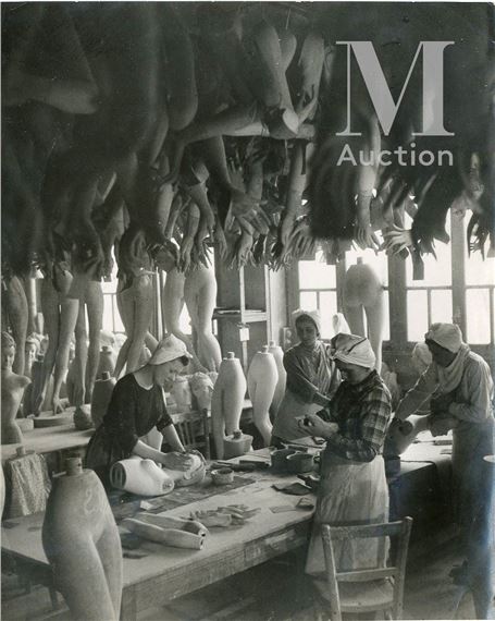 Mannequin factory by Robert Doisneau, c. 1950