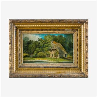 Reetgedecktes Haus - Monogrammist H.D.