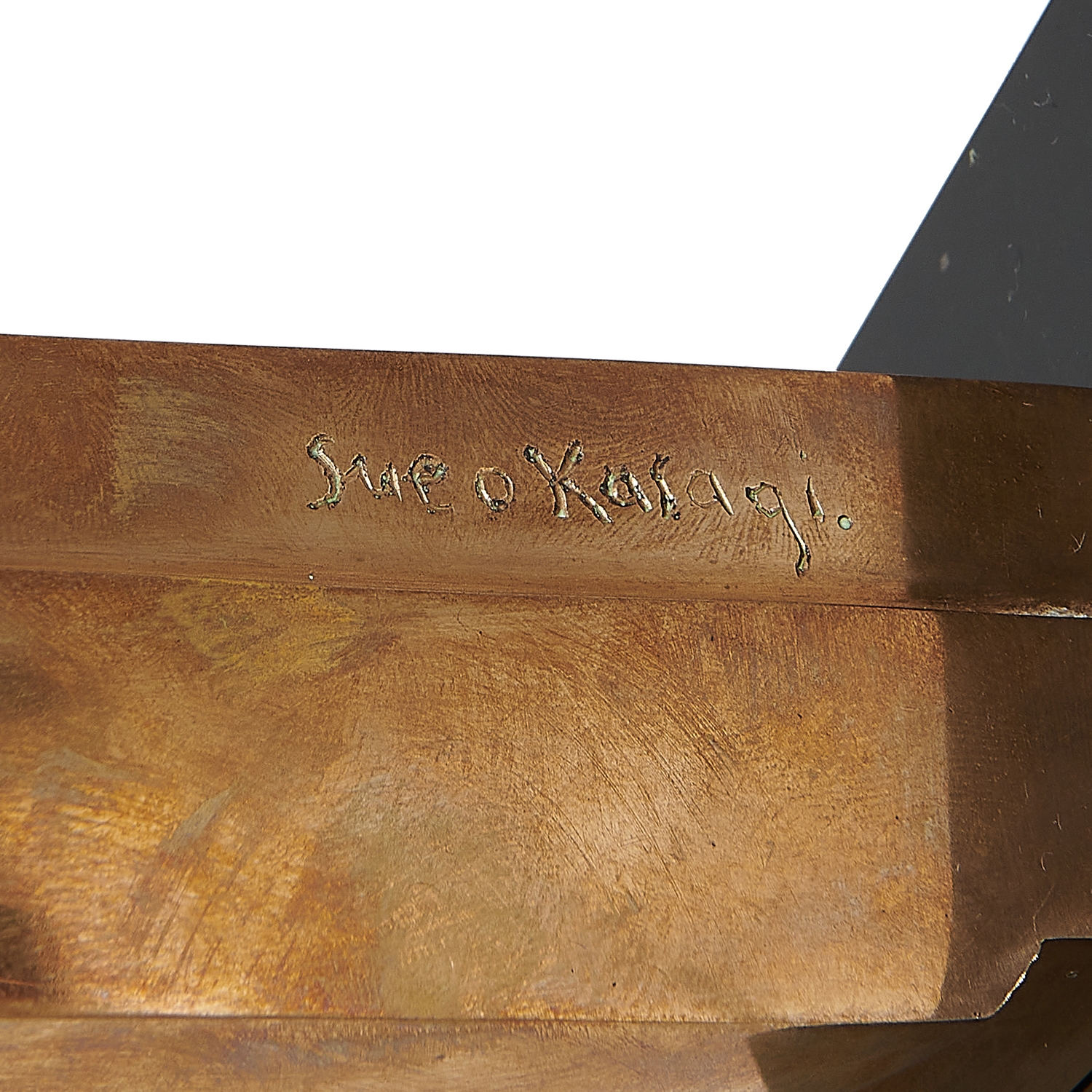 Artwork by Sueo Kasagi, Untitled Abstraction, Made of brass, marble