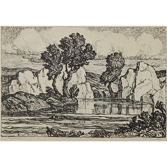 Wild Horse Creek by Birger Sandzén, 1922