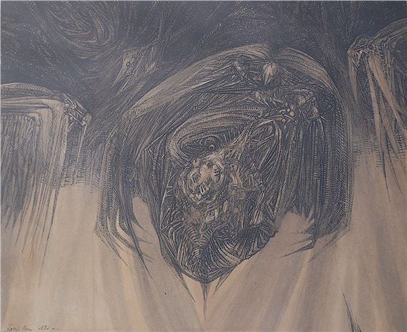 Louis Pons | Fantastic composition (1960) | MutualArt