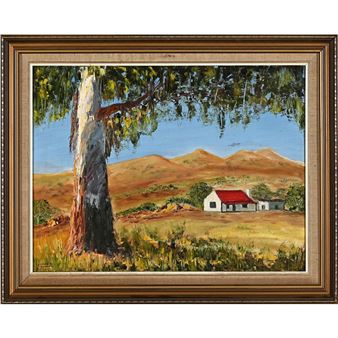 Chapmans Peak, and Landscape with Farmhouse and Blue Gum Tree - Anne Gould