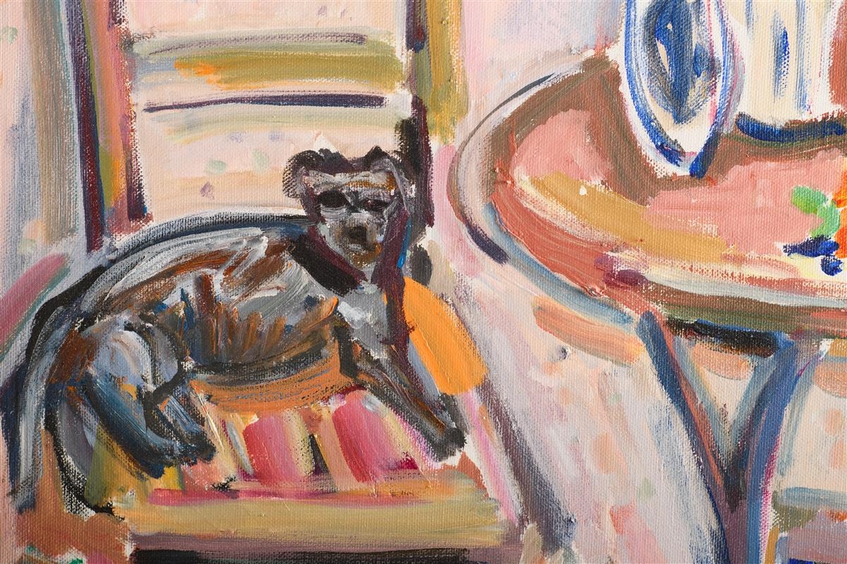 Artwork by Beverly Erschell, STILL LIFE - ROSE PARLOR, Made of Oil on canvas