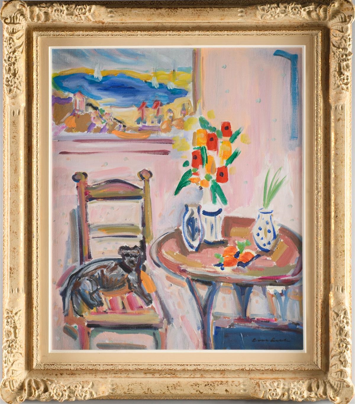 Artwork by Beverly Erschell, STILL LIFE - ROSE PARLOR, Made of Oil on canvas