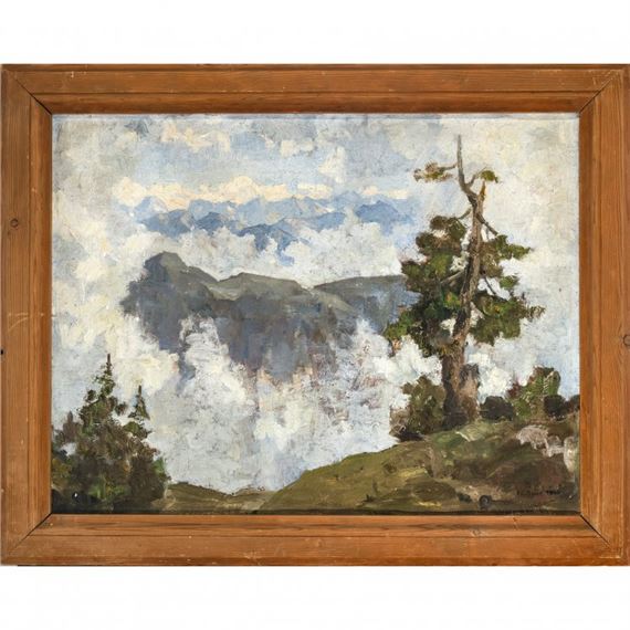 Wetterfichte im Karwendel by Fritz Carl Baer, 1940