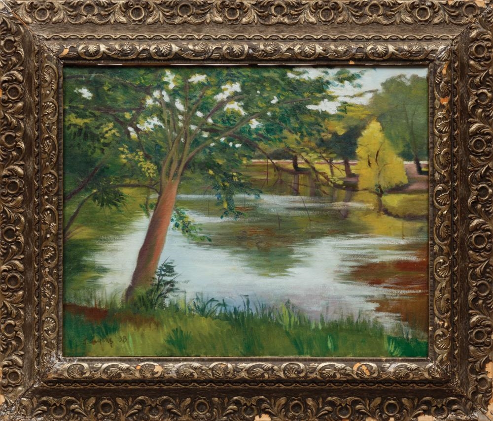 Artwork by Jacques Soulas, Audubon Park, Made of acrylic on canvas