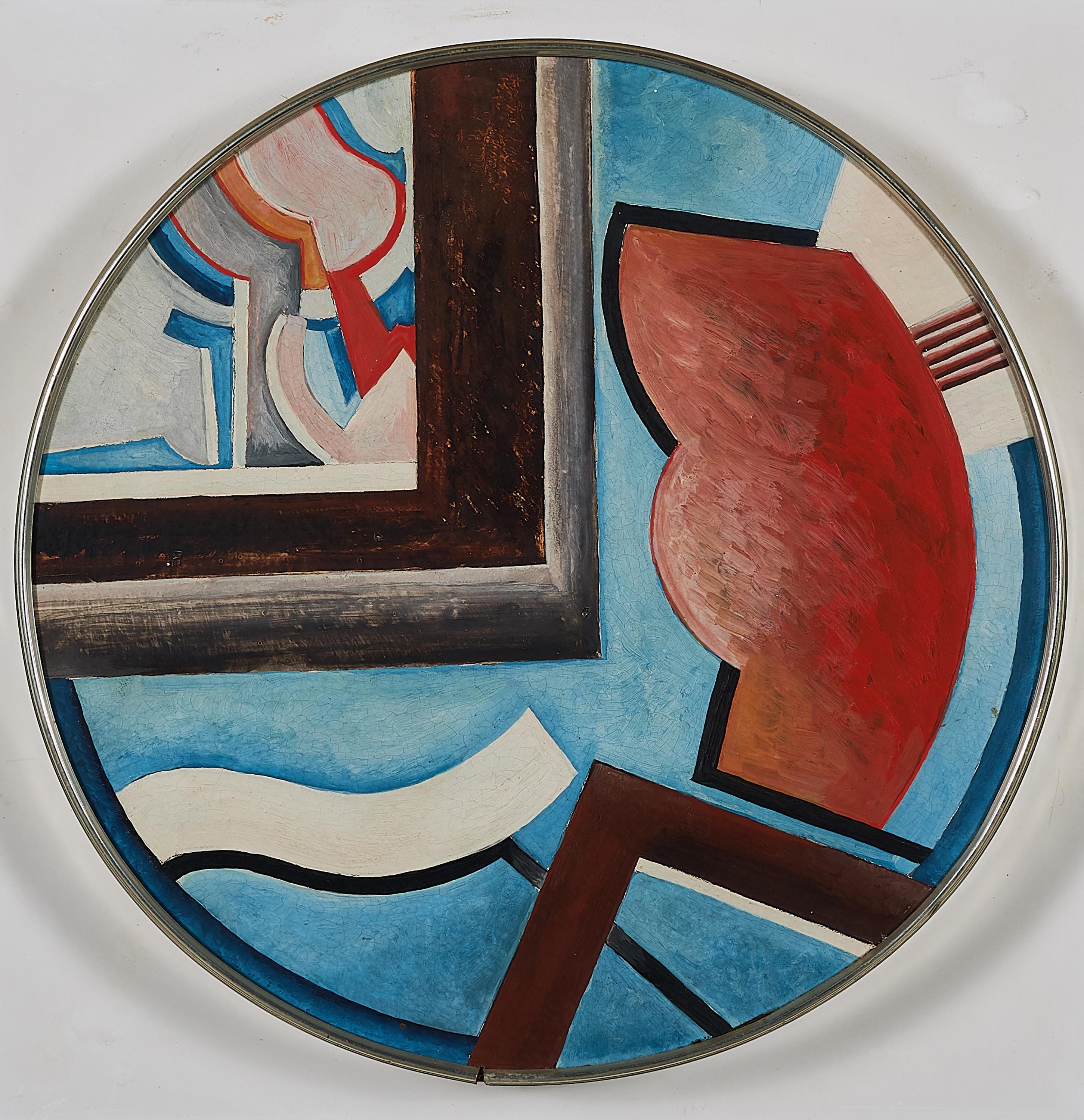 Artwork by Alexej Iljitsch Baschlakow, "Idee zu A"., Made of Oil on wood