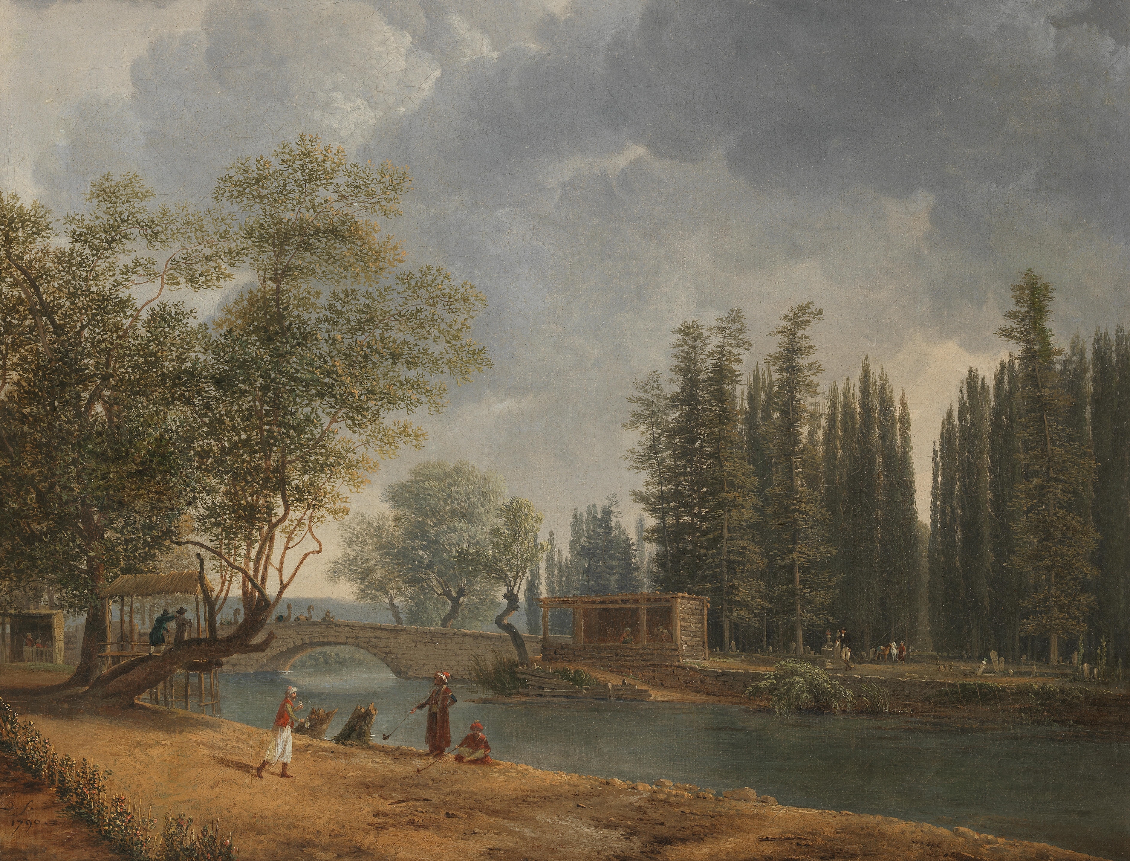 Artwork by Simon-Joseph-Alexandre-Clément Denis, A Turkish capriccio, Made of oil on canvas