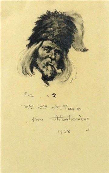 Portrait by Arthur Heming, 1908