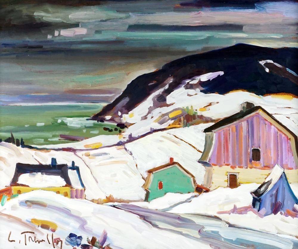 Artwork by Louis Tremblay, Ste-Irénée, P.Q, Made of Oil on masonite