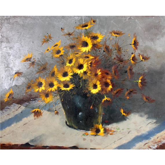 YELLOW DAISIES by Hennie Griesel