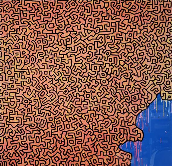Keith Haring、Brazil、希少画集画、新品額装付 Keith Haring、Brazil、希少画集画、新品額装付 - メルカリ