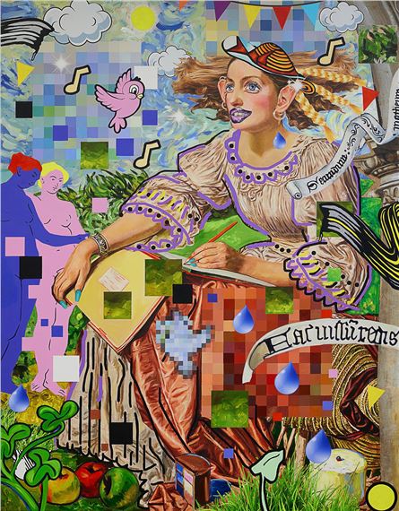 Springtime Musings 春天的沉思 by Allison Zuckerman, dated 2018, 2021