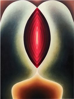 Portrait of a Woman with Green Hair GŮʿФ - Loie Hollowell