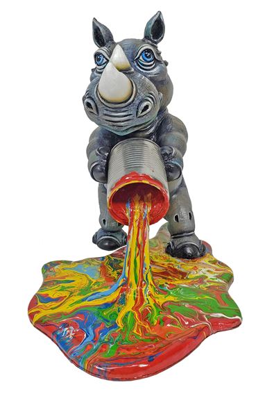Rhino Paint Spill by Carlos Albert