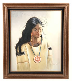 Native Girl Portrait - Jacinto Roman
