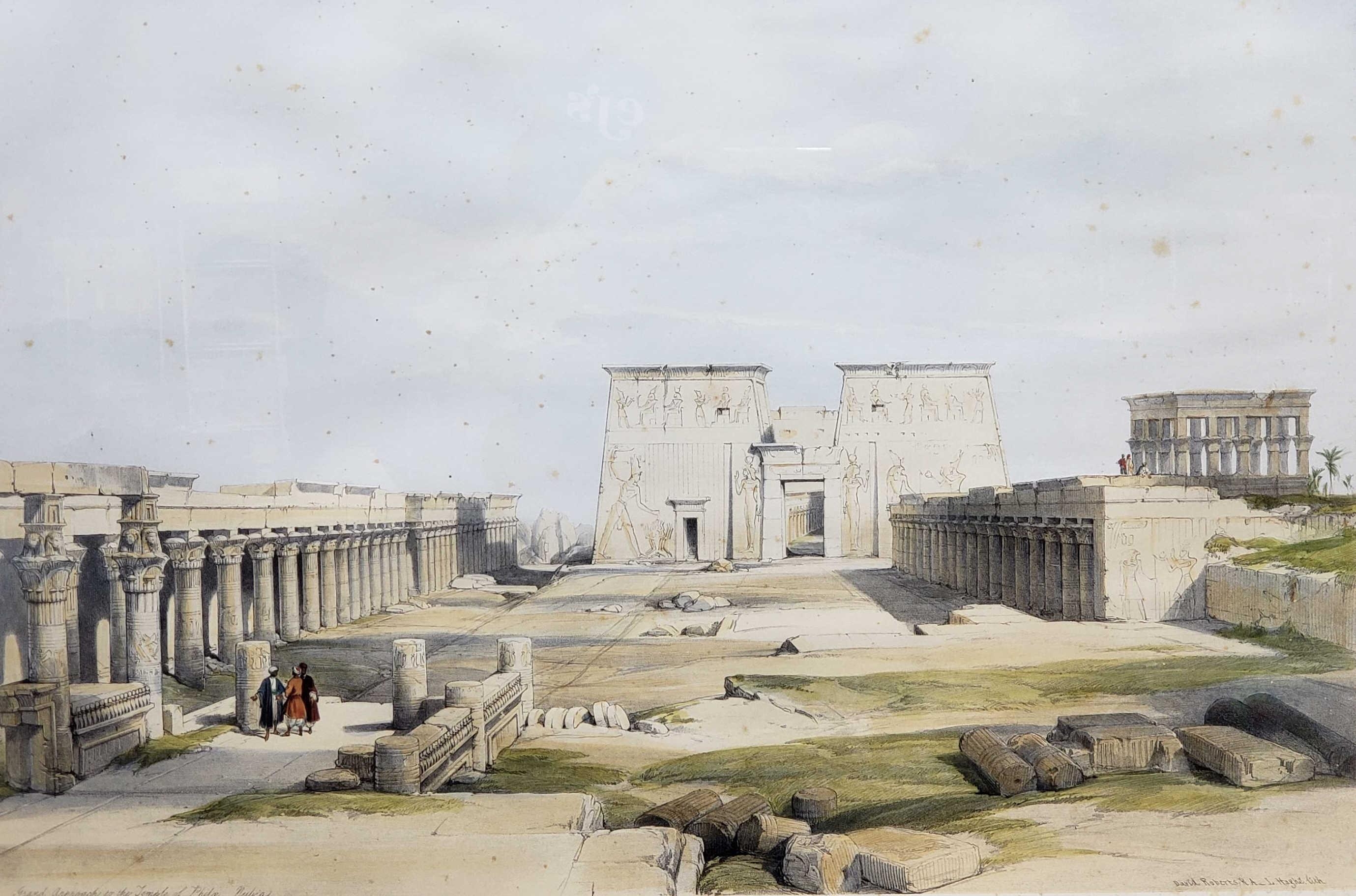 David Roberts | Grand Approach To The Temple Of Philae Nubla (1847 ...