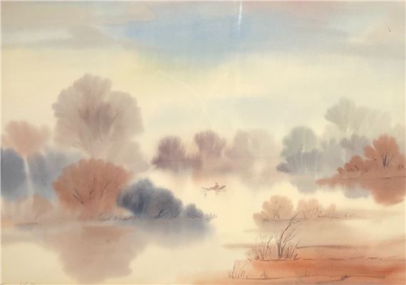 RÁNO NA JAZERE II. by Andrej Smolák, 1991