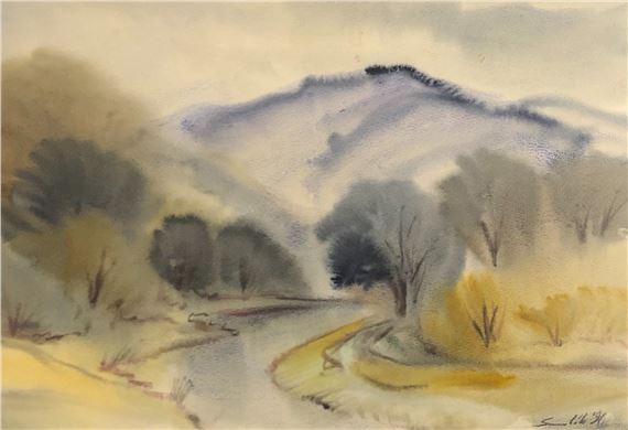 KRAJINA S RIEKOU by Andrej Smolák, 1990