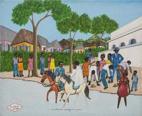 Le retour d'un mariage a la maison by Jean Claude Severe