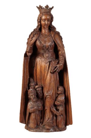 Flemish School, 16th Century | A FLEMISH CARVED OAK FIGURE OF A SAINT ...