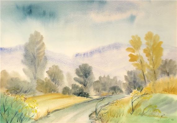 JESEŇ POD VYHORLATOM by Andrej Smolák, 1991