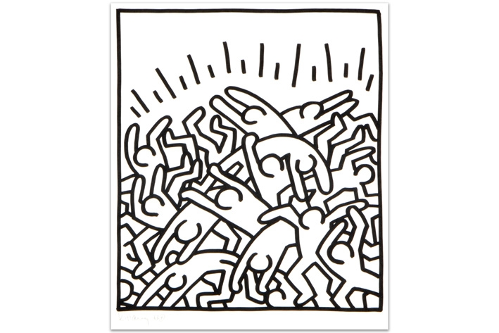 Keith Haring | Untitled 1985 (Elton John Are You Ready for Love ...