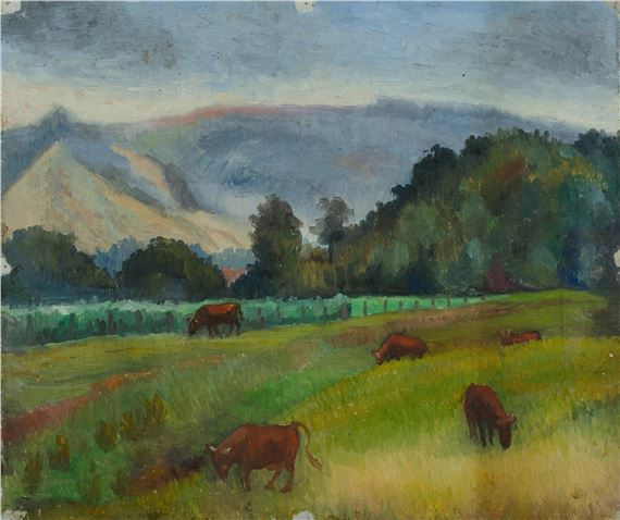 NSW Landscape with Cattle Grazing by George Duncan