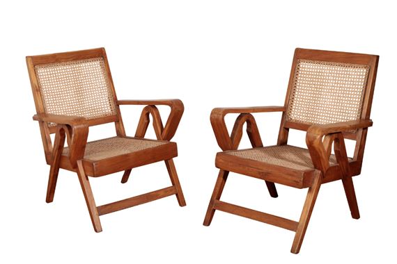 Pierre Jeanneret PJ-010610 Teak Armchair Compass Chair