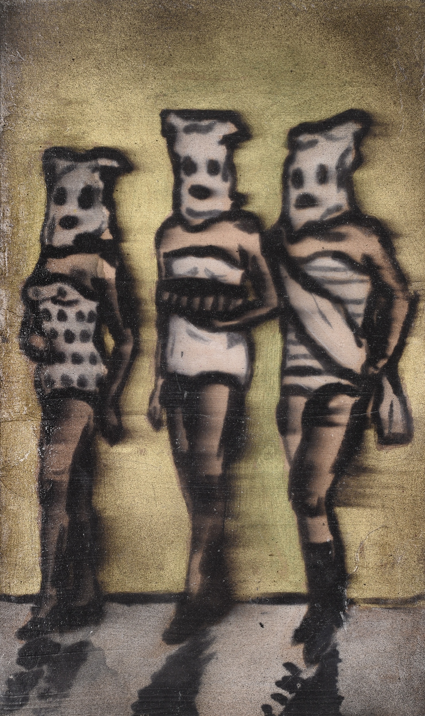 Artwork by Jakub Janovský, MODELKY, Made of mixed media on panel