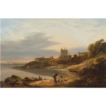 FIFE CASTLE, FIFE LOOKING TOWARDS EDINBURGH - John Watson McLea