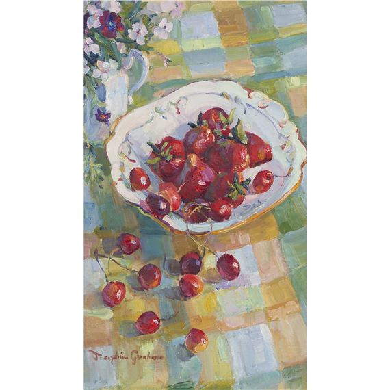 CHERRIES AND STRAWBERRIES by Josephine Graham
