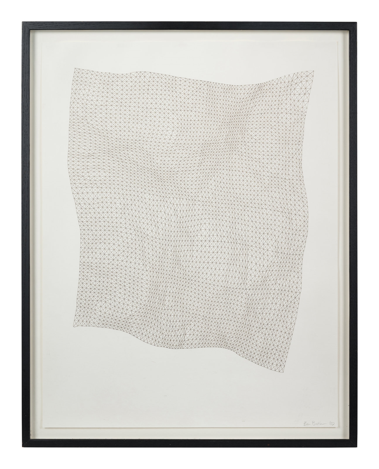 Artwork by Ben Butler, Untitled (Net), Made of graphite on paper
