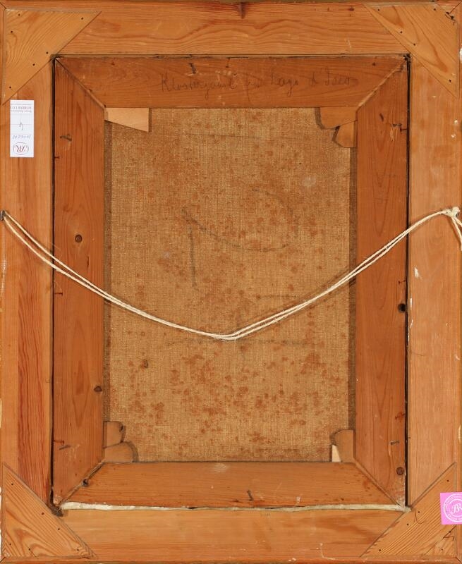 Artwork by Cilius Andersen, Klostergaard fra Lago d'Iseo, Made of Oil on canvas