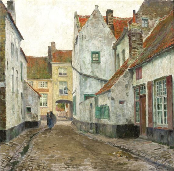 Beguinage in Flanders by Emmanuel Vierin, 1912