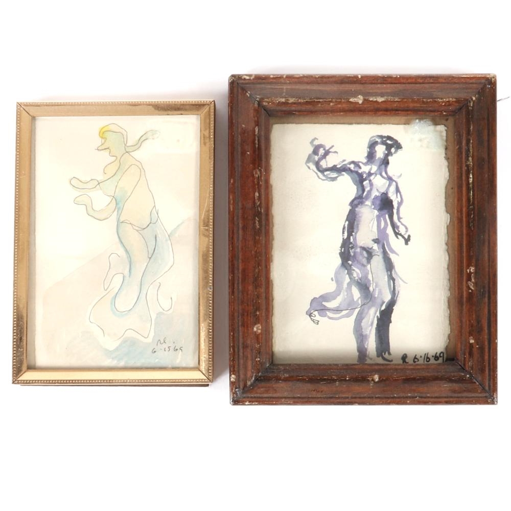 two untitled figure studies
